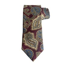 Vintage Christian Dior Men's 100% Silk Floral Paisley Art Nouveau Tie USA Made