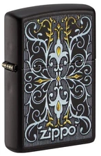 Zippo Lighter: Sophisticated Design - Black Matte 61021