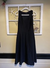 Banana Republic Dress Womens 4 Black V-Neck Fit and Flare Sleeveless Lined work