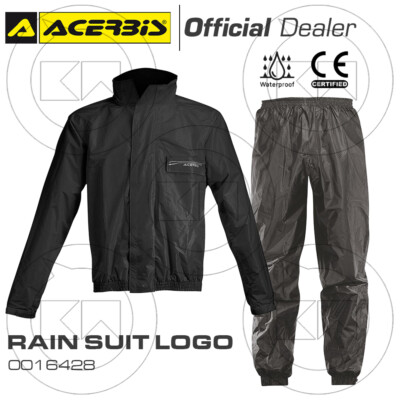 Tuta Antipioggia Completa ACERBIS | Impermeabile Con Logo Riflettente | Per Moto E Outdoor - Foto 5