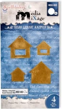 SPELLBINDERS Media Mixage Susan Lenart Kazmer MB6-003 Houses One Die Template