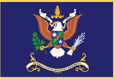 Rectangle Flags - Regimental Colors - 75th Infantry Regiment - SUA SPONTE - Inf