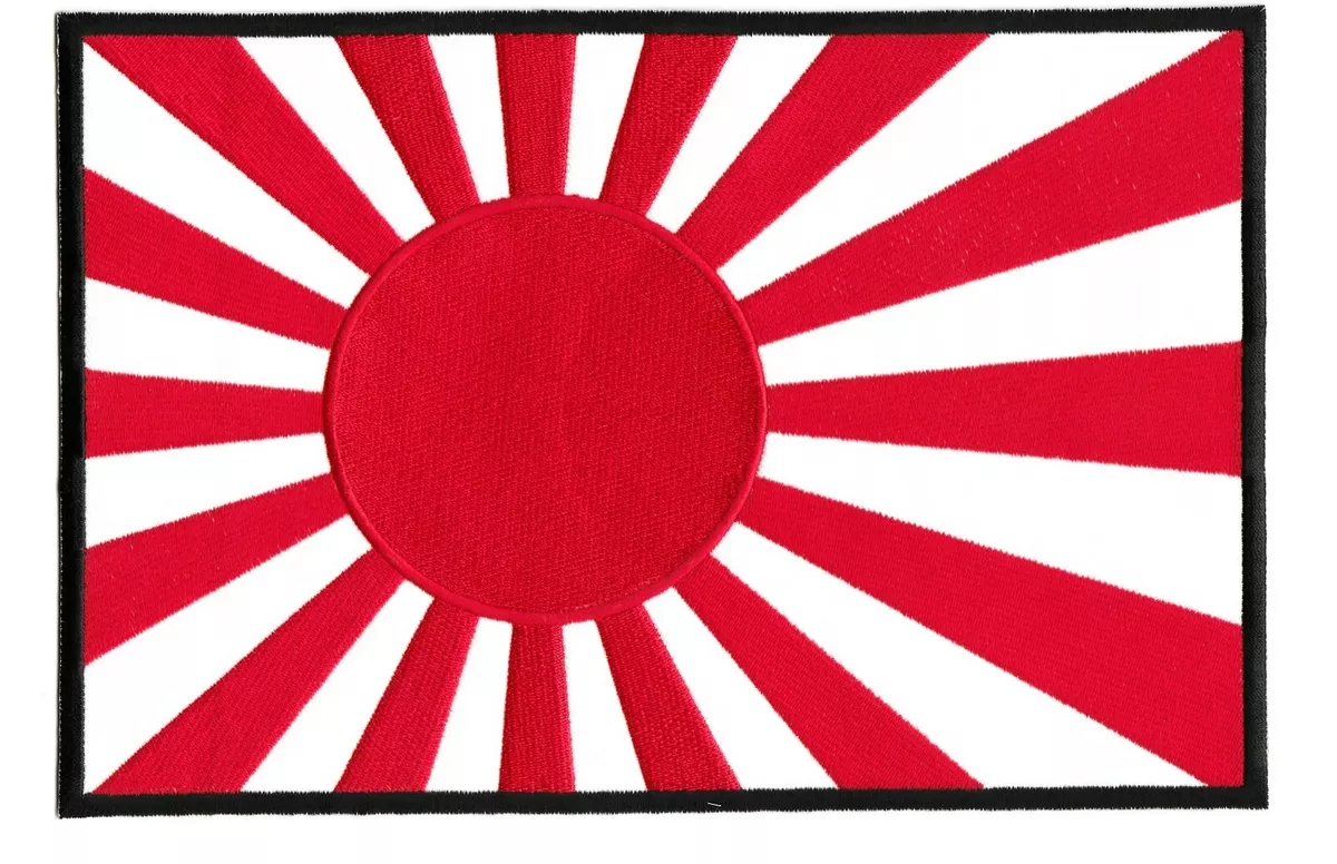 Empire of Japan WW2 Flag Patch XXL Japanese Large Rising Sun 9x6