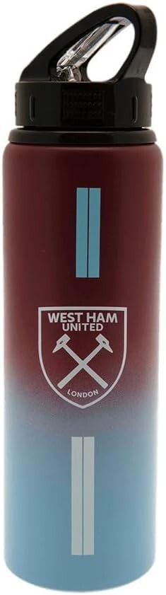West Ham FC Football Club Aluminum Drinks Bottle Fade XL Official Licensed