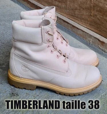 Boot à lacets TIMBERLAND Premium taille 38 femme beige - Photo 1/4