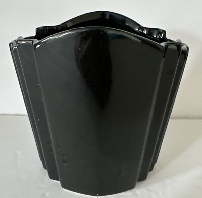 Napcoware Black Vase Planter Pot Designed By A Chen 5.5  L x 4  W x 5.5  H