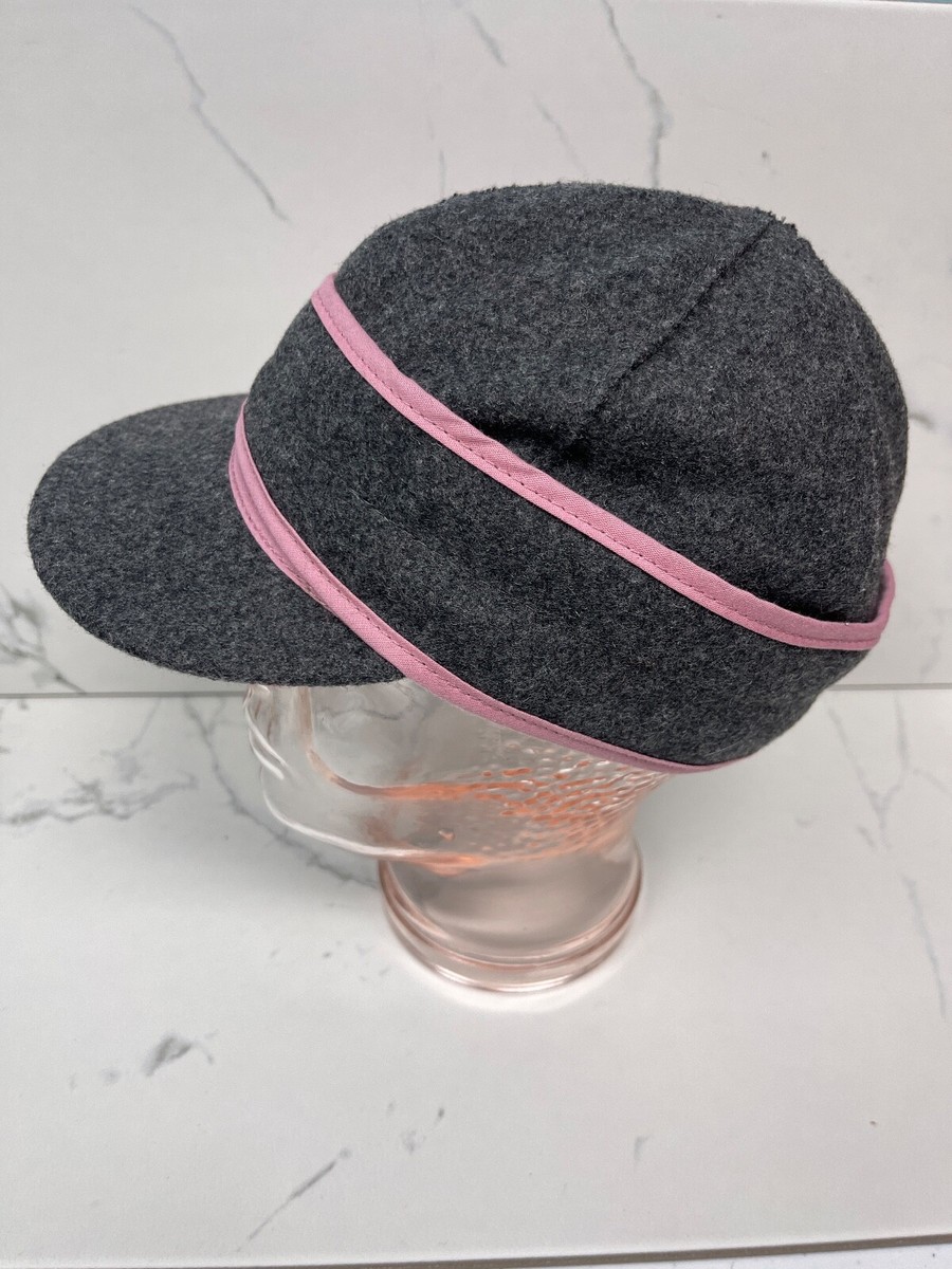 Stormy Kromer Petal Pusher Cadet Cap Hat Charcoal Gray Pink  display picture 1