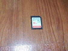 Genuine SanDisk Ultra PLUS 16GB 80 MB/s SDHC I SD Memory Card - Class 10