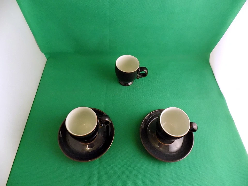 Denby 3 Cups & 2 Saucers - Image 3 of 4