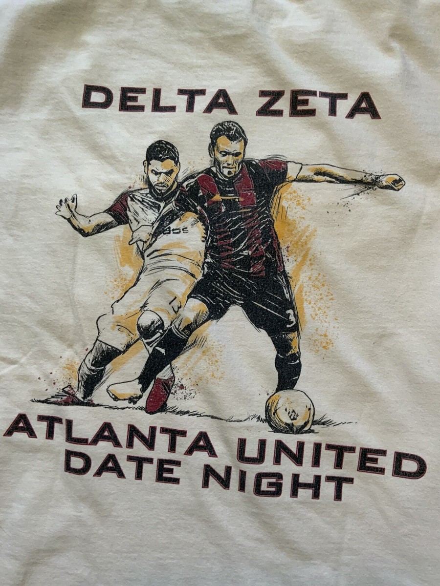 Comfort Colors Delta Zeta Atlanta United Date Night 2017 Crew T-Shirt S