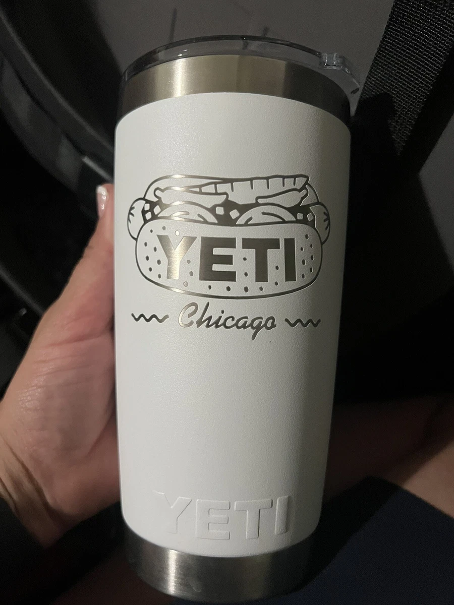 NWOT YETI CHICAGO Hot Dog Rambler 20oz Tumbler