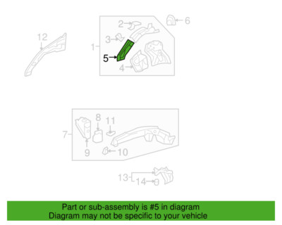 3、4、11 Honda 60713-SWA-A00ZZ Left Front Shock Absorber Extension B for 07