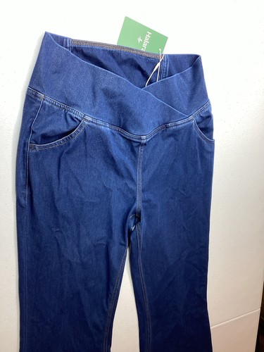 Halara Jeans M Regular Flare High Waist Crossover Flex Denim Jeggings