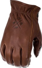 Highway 21 Louie Mens Leather Motorcycle Glov...