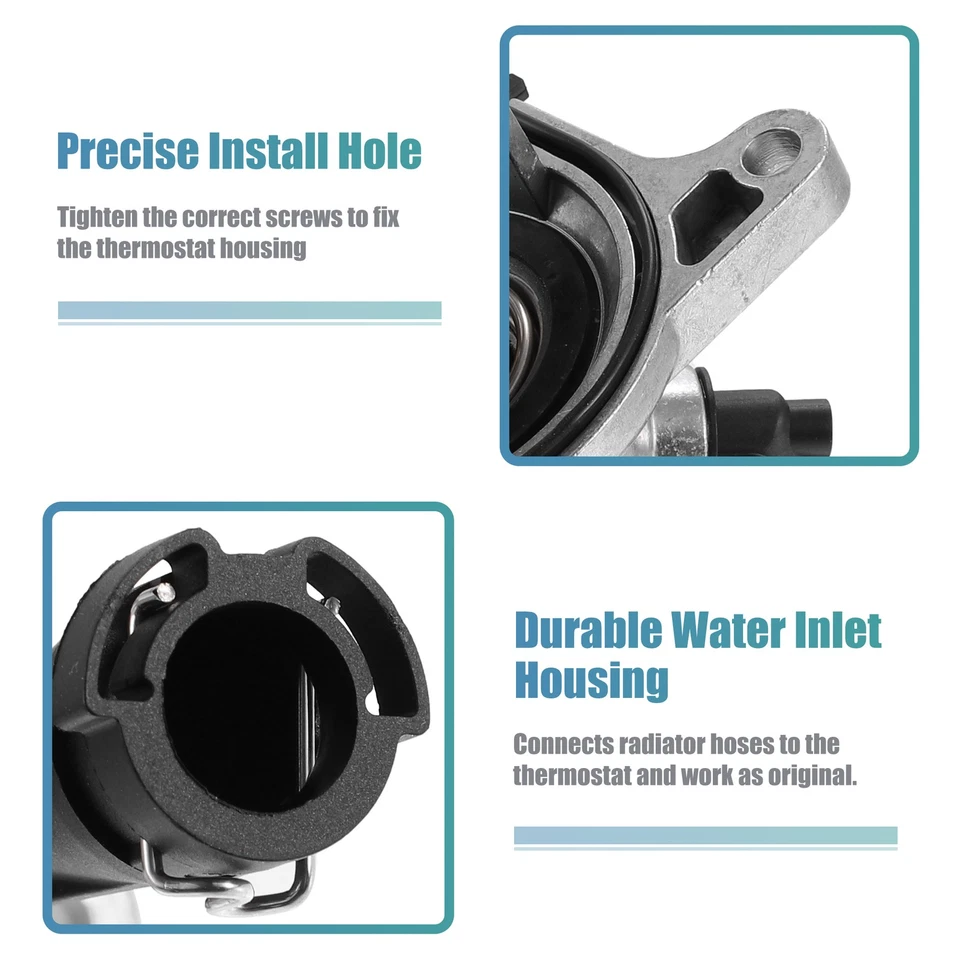Paquete (1) Conjunto de carcasa de termostato de refrigerante para Mercedes-Benz C63 para AMG 08-15 Foto 4 de 4
