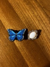 Butterfly and Oval Shoes Charms for Crocs Shoes