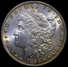 1886 Morgan Silver Dollar $1 BU Uncirculated #V38