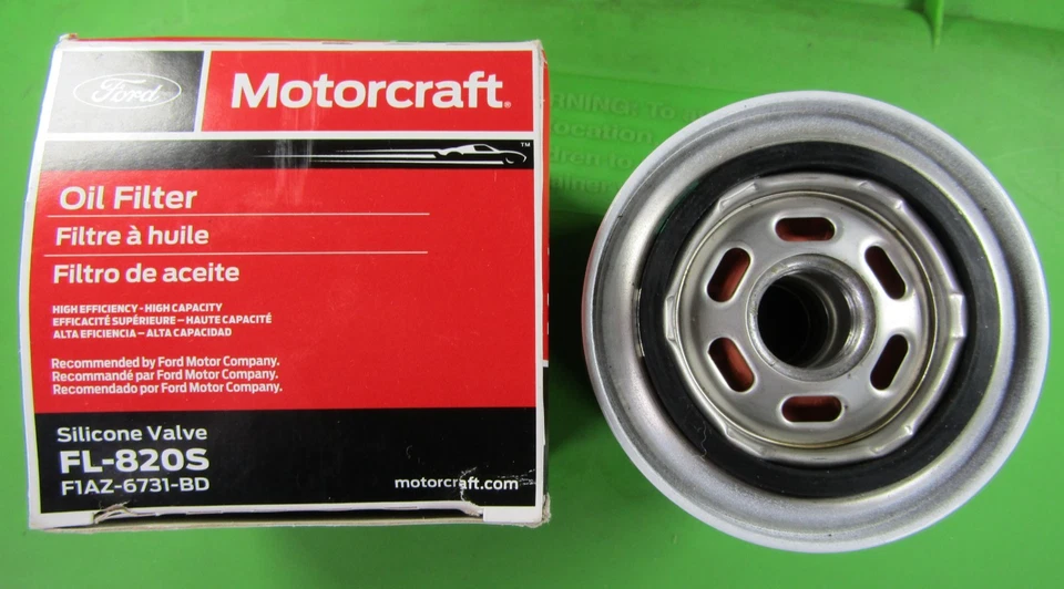 Filtro de aceite Ford Motorcraft FL-820S F1AZ-6731-BD🔥NOS🔥NUEVO EN CAJA🔥Filtro de aceite premium Foto 3 de 3