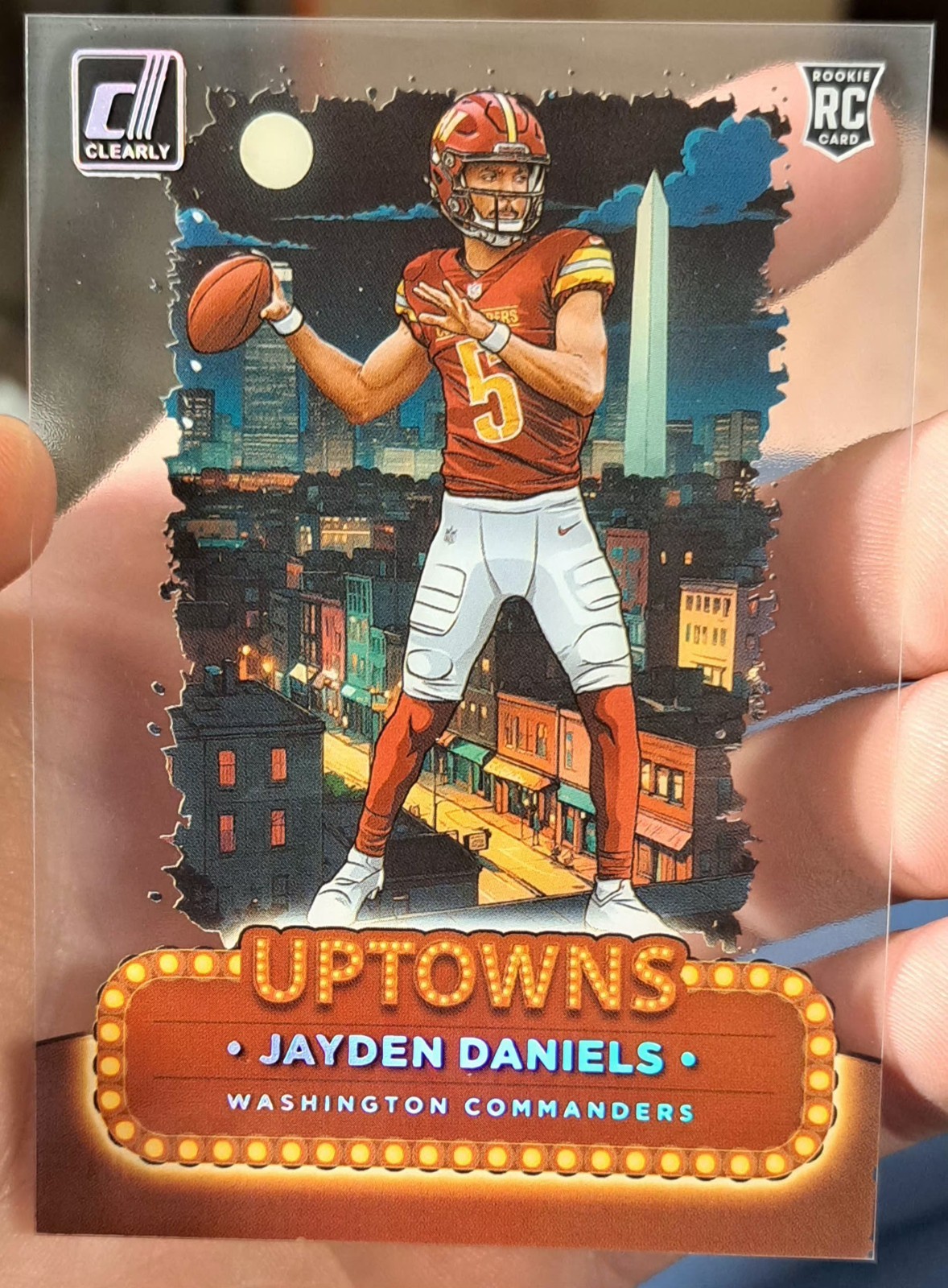2024 Panini Clearly Donruss - Uptowns Jayden Daniels #2 (RC)