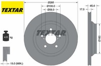 2X Bremsscheibe Textar 92309303 2 Bremsscheiben Hinterachse Hinten FüR Subaru
