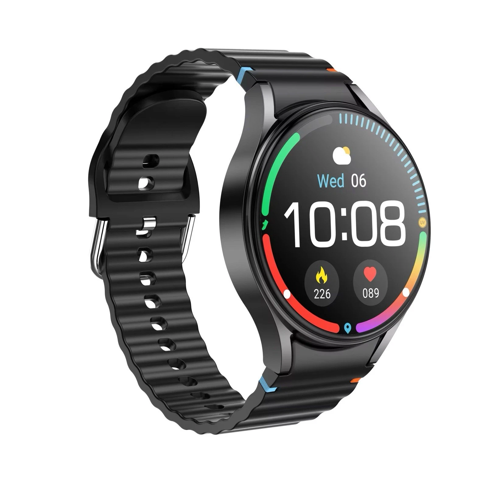 Watch 7 Max Smart Watch Fitness Tracker Heart Rate Sleep Round IPS Screen Unisex