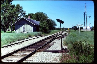 1979 ORIGINAL Dia x33 - VESTABLURG MI Depot Greenville Tower Edmore Lowell