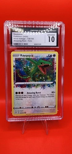 Rayquaza 138/185 Swsh04: Vivid Voltage Holo CGC 10!