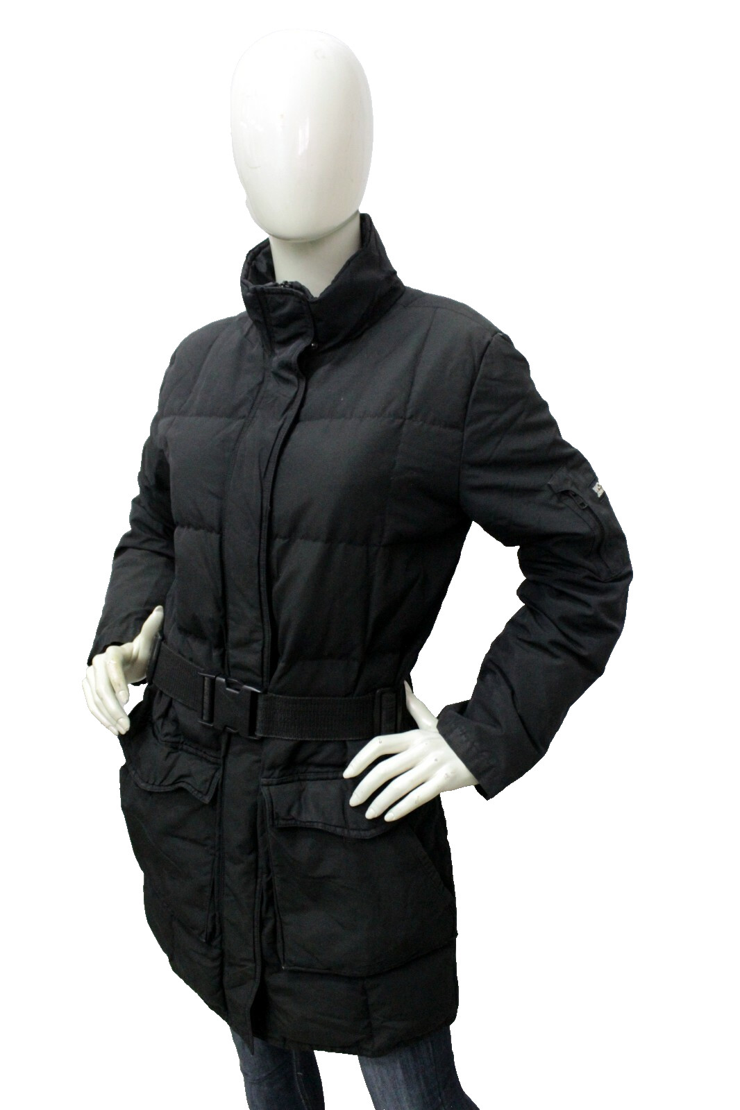 Giubbotto Woolrich Donna Taglia S Blizzard Parka Nero Giubbino Jacket Woman Logo