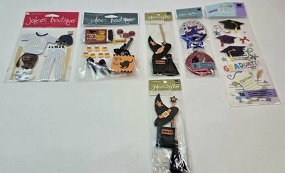 NEW Jolee s Boutique / EK Success 3D Dimensional Stickers   Lot of 6 Packages