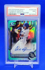 2022 BOWMAN CHROME Auto CHANDLER SIMPSON Aqua Lava # /199 REFRACTOR 