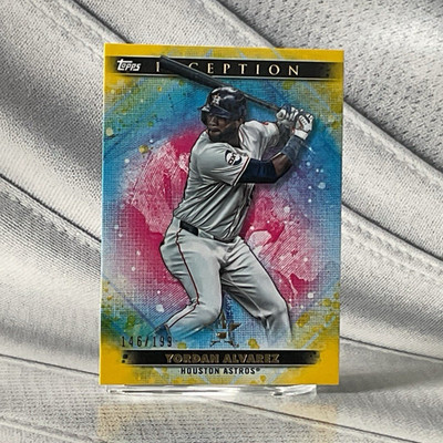Topps Inception 2024 Yordan Alvarez #86 Yellow Parallel /199 Houston Astros