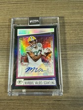 Marquez Valdes Scantling 2022 Score BLACK Gem Masters 1/1 Auto Packers