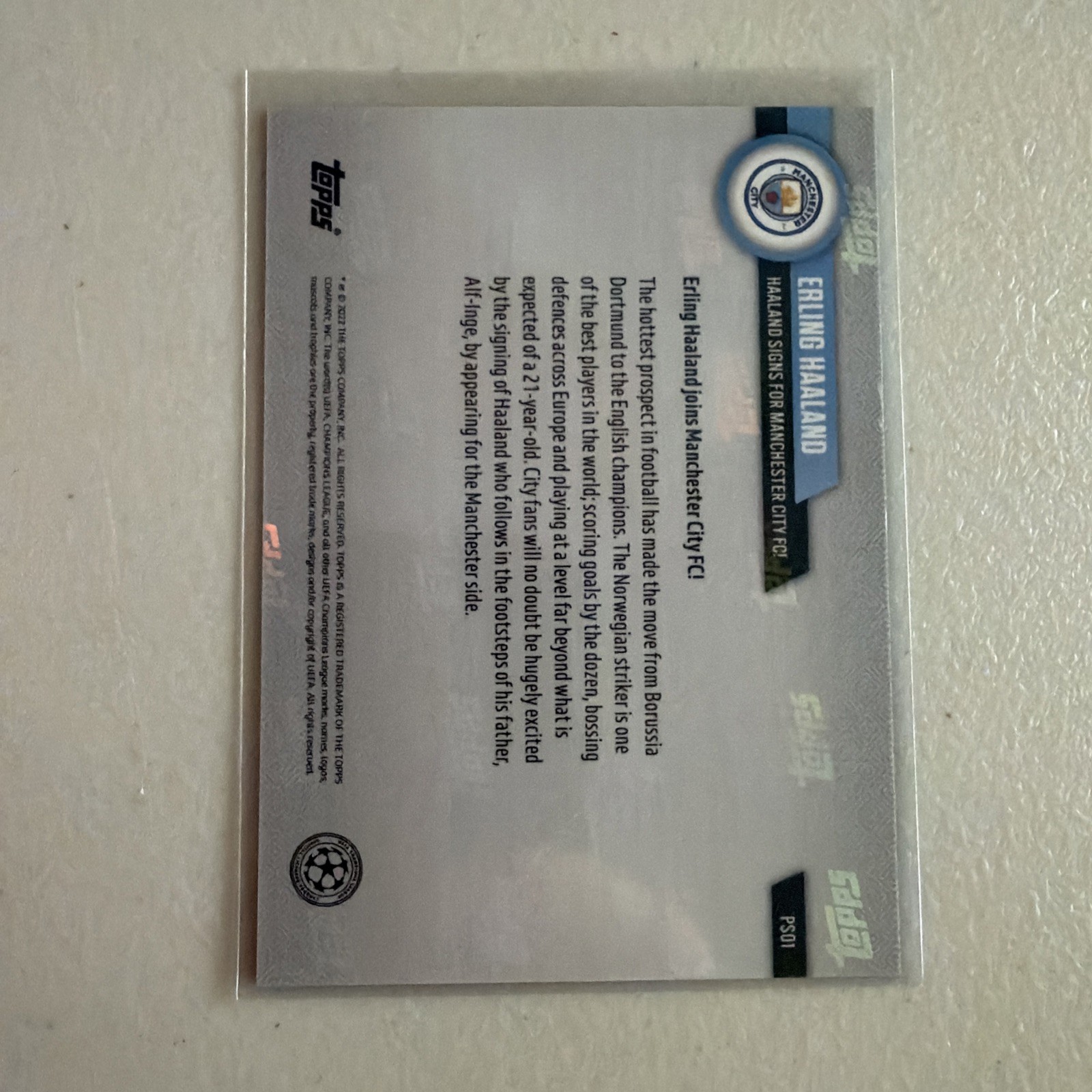 2022 Topps Now UEFA Champions League /2736 Erling Haaland #PS01  Free Shipping view 2