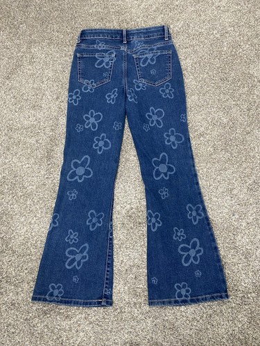 Lot of 2 Girls Flare Jeans Size 10- Wallflower & Jumping Beans Floral Print - Picture 11 of 11