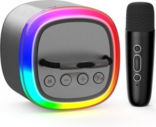 Portable Mini Karaoke Machine with Bluetooth Speaker  Wireless Microphone