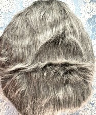 Newborn Gray Long Fur Layering Photography Photo Studio Prop 19.69  x 15.75  