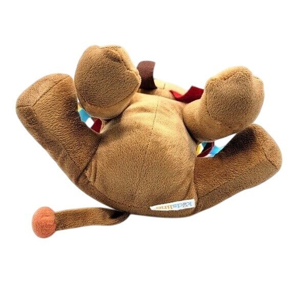 Kidsline Lion Plush Brown 9.5" Felt Tags Sewn Eyes Baby Toy Multicolor Mane