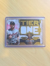 2025 Topps Tier One Colt Keith Game Used Patch Die Cut Relic /199 Tigers