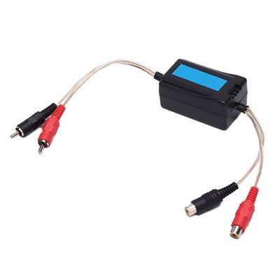 HKATOPS 3.5mm RCA Ground Loop Isolator Audio Stereo Hum Noise Filter Audio J-YH