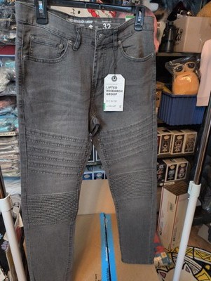 LRG Lifted Research Group Skinny Fit Denim Jeans - Gray