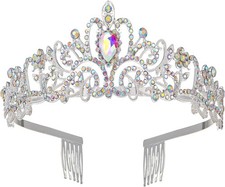 Sparkling Crystal Princess Tiaras for Women Girl Crown Queen Headband Fashion He