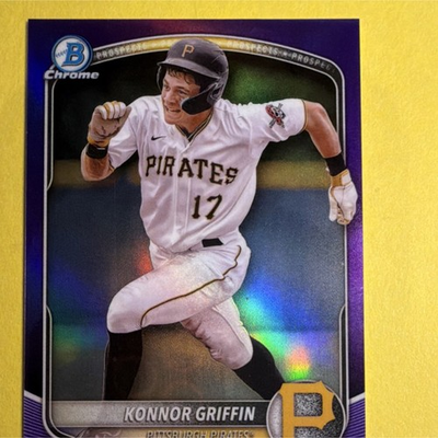#ad Topps Bowman Chrome 2025 Konnor Griffin Purple Refractor 250 BCP 86 Pirates $60.00