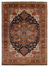 Vintage Traditional Hand-Knotted Area Rug 9'6" x 13'3" Oriental Wool Carpet