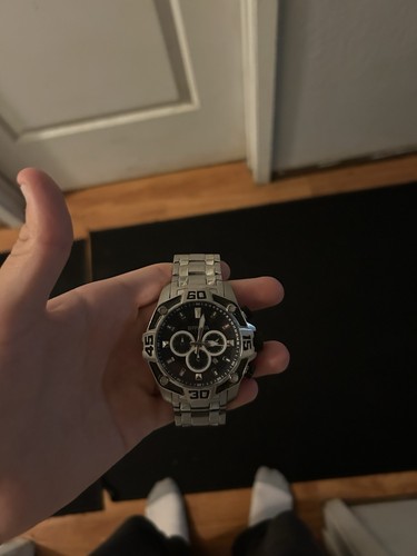 Invicta Men’s Pro Diver Chronograph Black Silver Steel