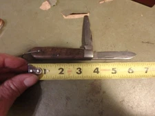 3S- 3 3/4 " CAMILLUS unmarked TL-29  2 blade linesman lock back knife- with bale