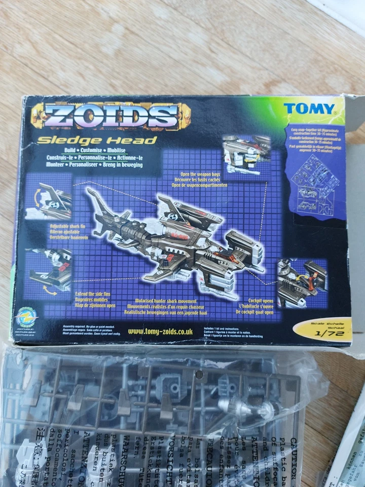 Zoids Sledge Head #33 1/72 Model Kit Tomy 2003 - NEW - SEALED SPRUES - Image 3 of 4