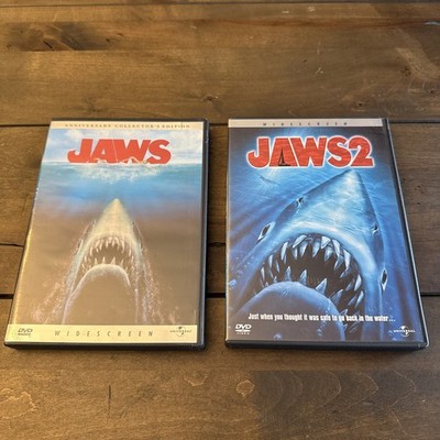 Jaws & Jaws 2 DVD Lot Widescreen Horror
