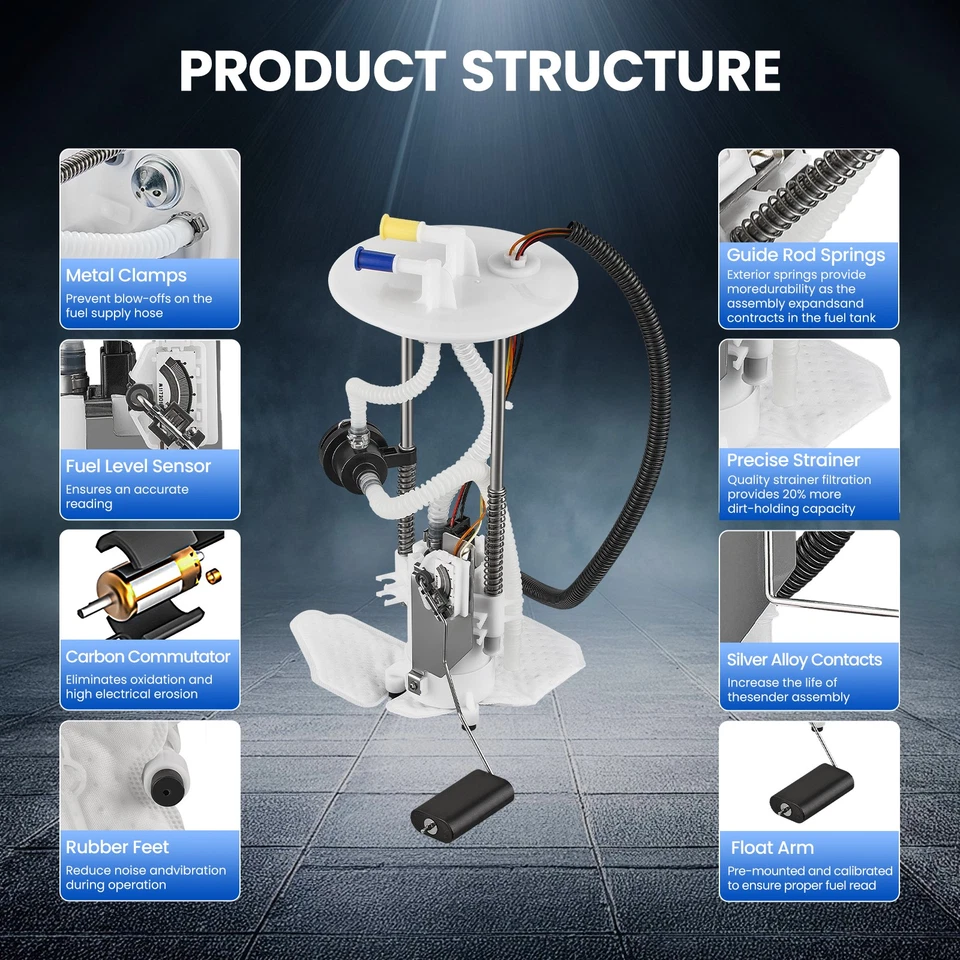 Conjunto de módulo de bomba de combustível compatível com 2002 2003 Ford Explorer Sport Trac 4.0L E2348M - Imagem 4 de 4