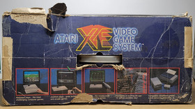 Atari XE System Console Manual & Power Supply CIB (Powers on, Displays)