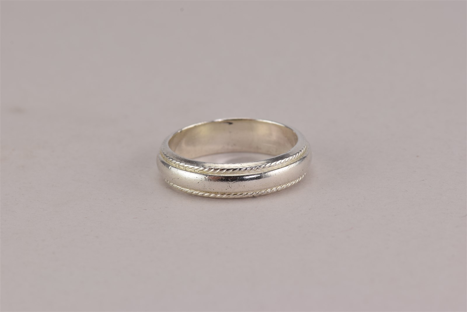 Sterling Silver 5mm Solid Coiled Cable Rimmed Ban… - image 6